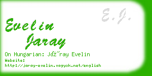 evelin jaray business card